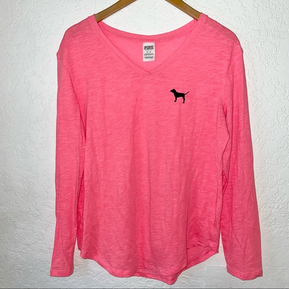 PINK Victoria's Secret Tops - Victoria’s Secret Pink Long Sleeve V-Neck
